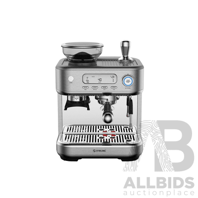 STIRLING Premium Espresso Machine with Grinder - ORP $399