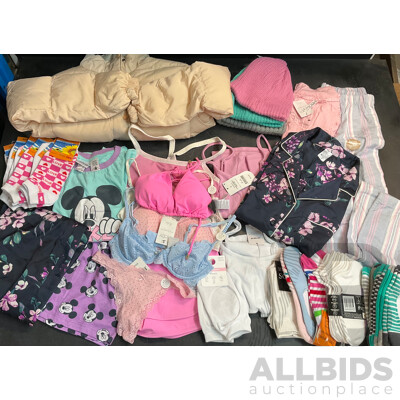 REFUGE Size S Puffer Jacket & Assorted Underwear, Sleepwear, Tops & Socks ( Vaiours Sizes)
