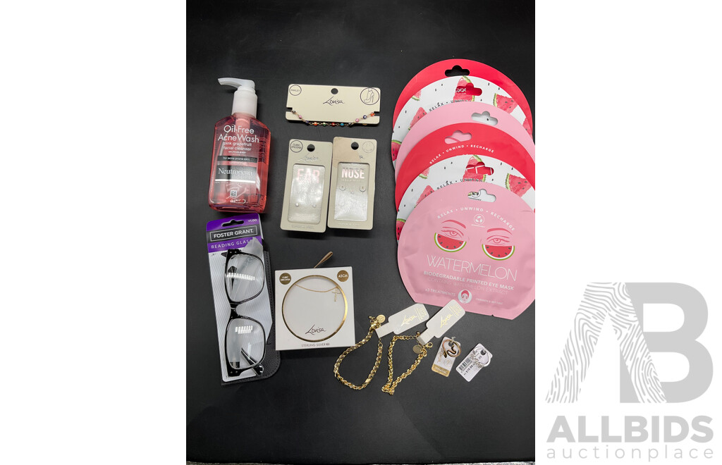 Assorted Women's Clothing, Costume Jewellery and Cosmetics
