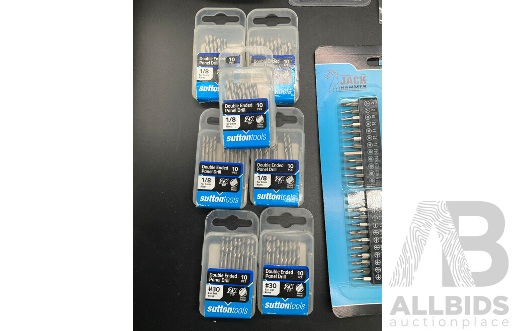 OZITO 18V Drill Driver and Assorted Tools and Accessories - Lot of 16