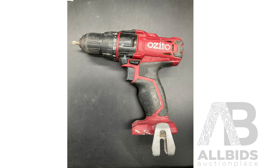 OZITO 18V Drill Driver and Assorted Tools and Accessories - Lot of 16