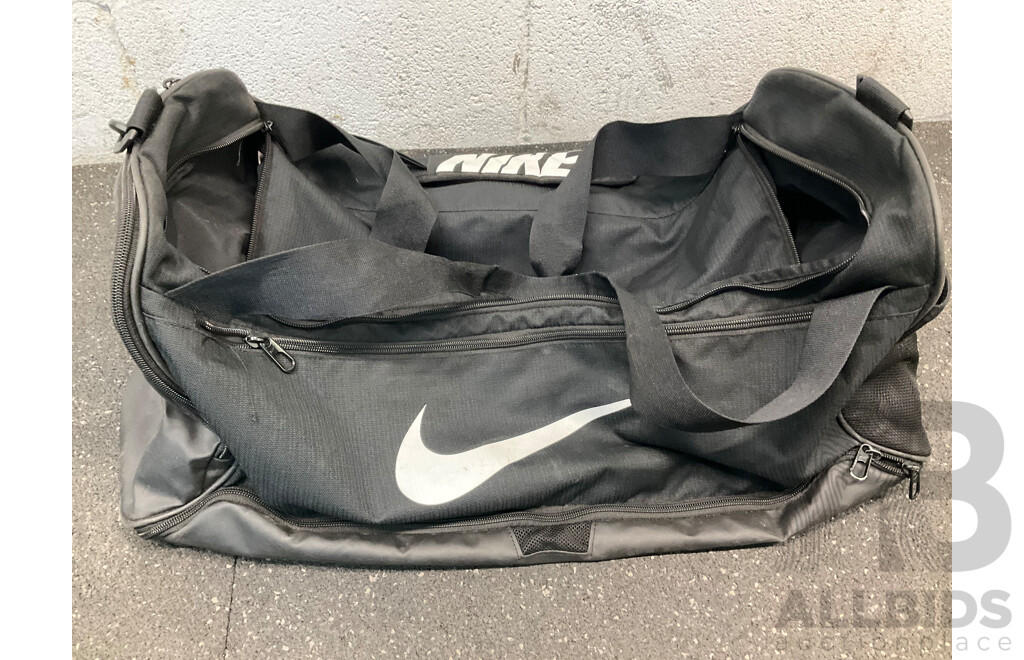 RYOBI 18V ONE+ Drill Driver with Battery, DREMEL Rotary Tool, NIKE Duffle Bag and Assorted Tools