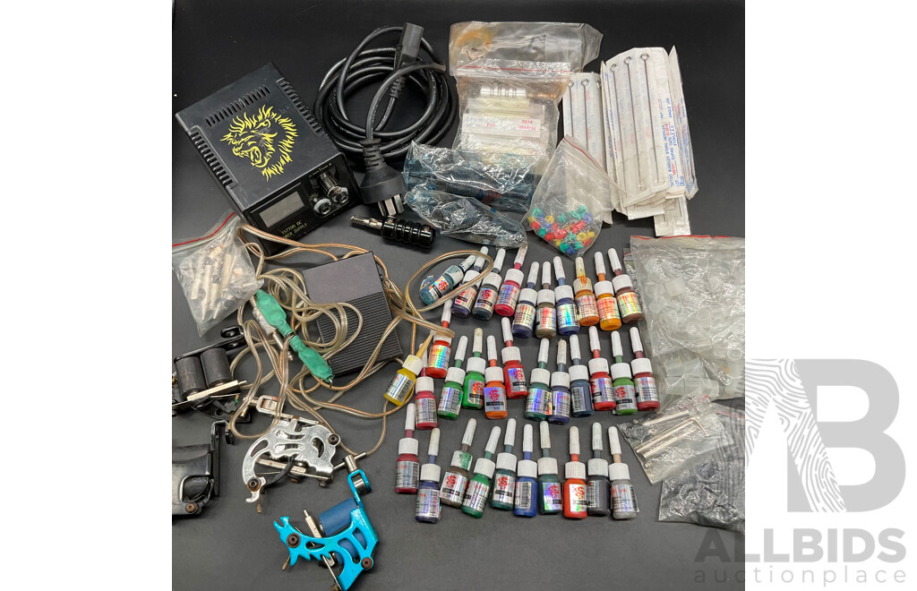 Tattoo Kit Containing Most of Necessary Equipment