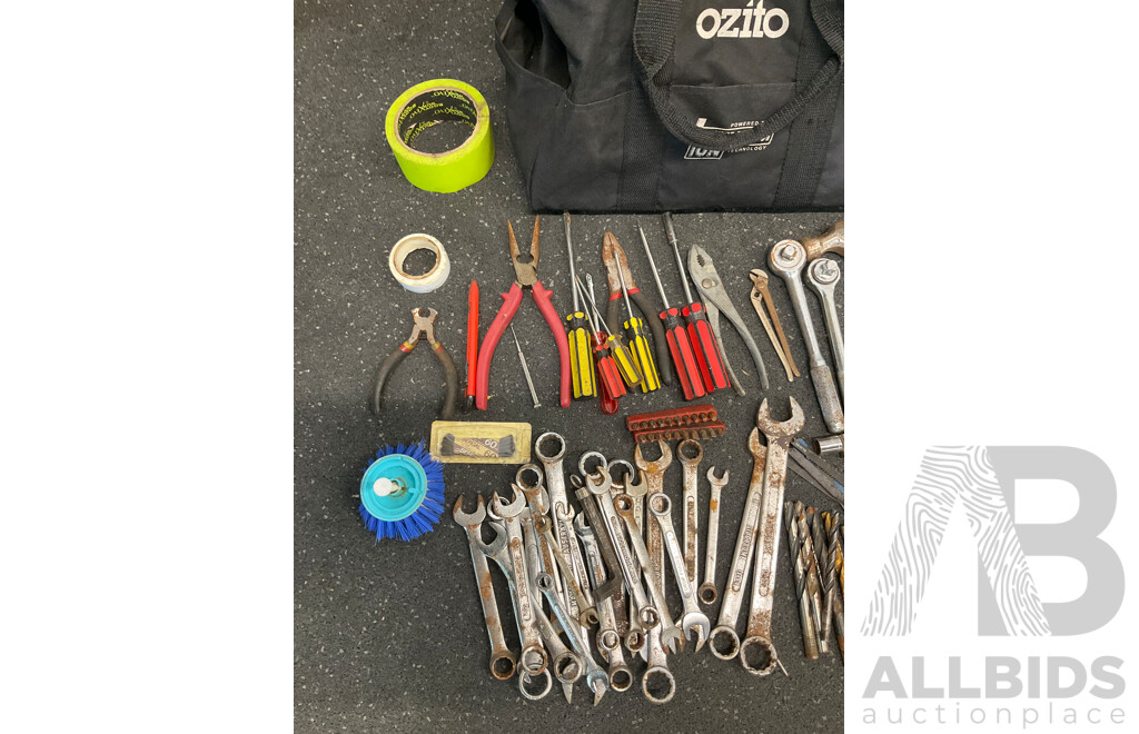 Assorted Tools in Ozio Bag