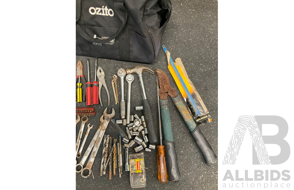Assorted Tools in Ozio Bag