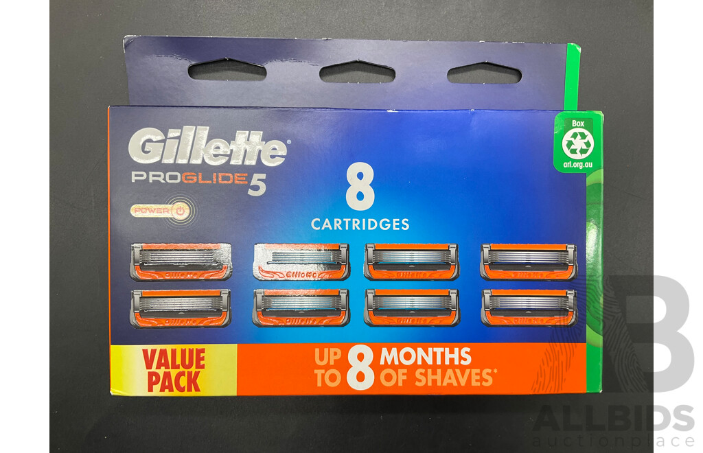 GILLETTE ProGlide 5 - 8 Pack - Lot of 7