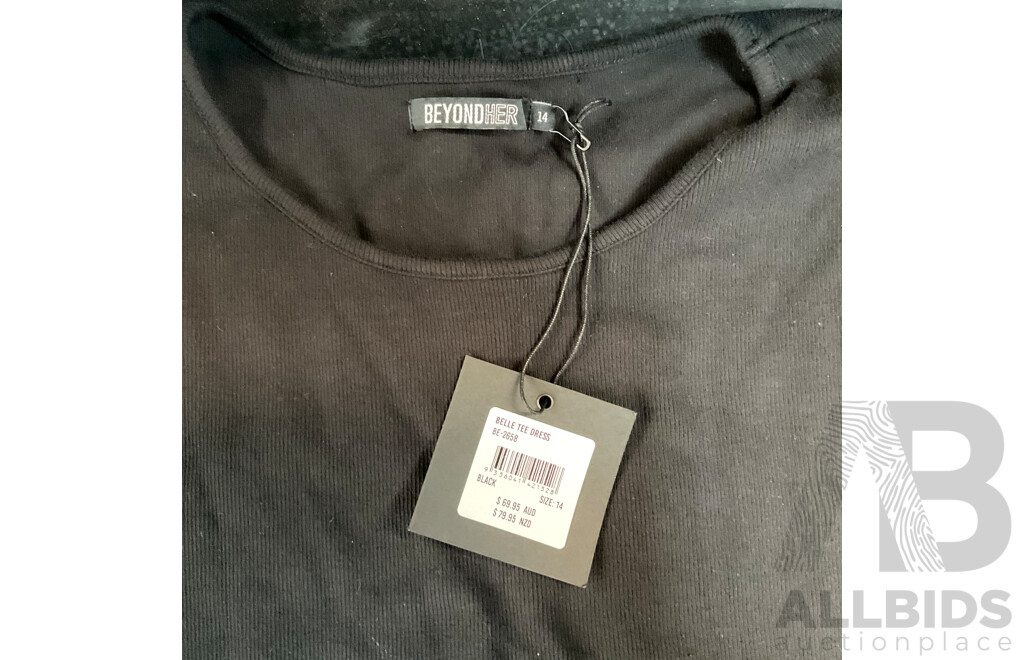 BeyondHER Belle Tee Dress Size 14 & Guess Laurel Travel Wallet & Ponytailers