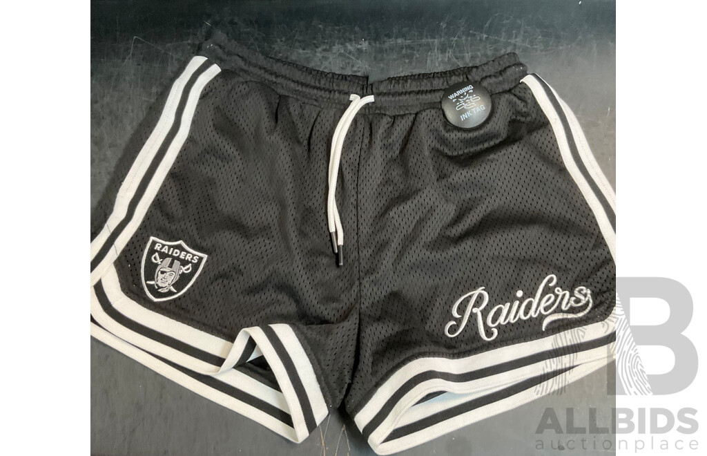 Hype Street Basketball Short & NFL Raiders Black Short Size S & 2 Pack of Socks
