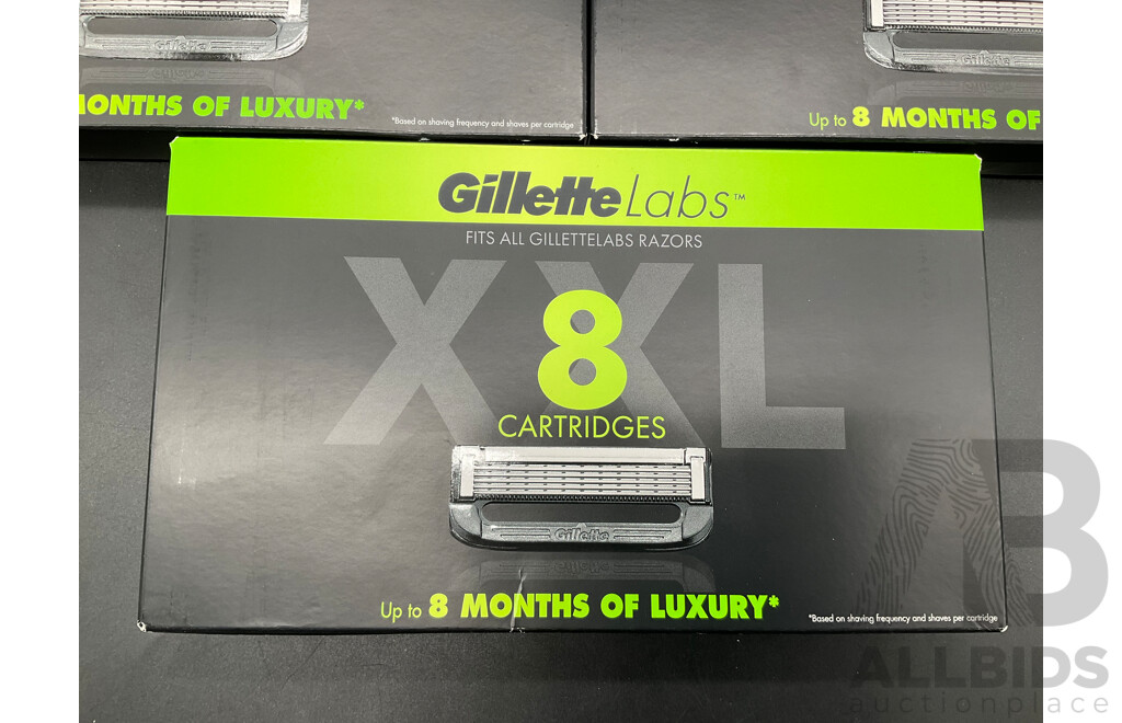 GILLETTE Labs XXL - 8 Pack - Lot of 5