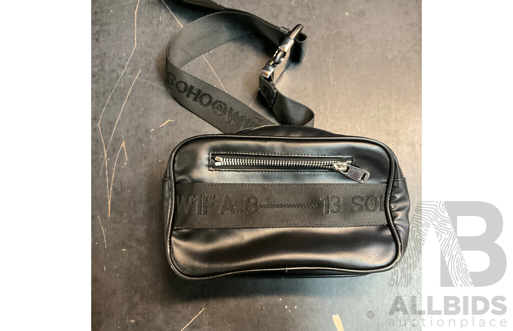 Sprayground Tear It Up Camo Sling Bag & H&M Bum Bag - Lot of 2