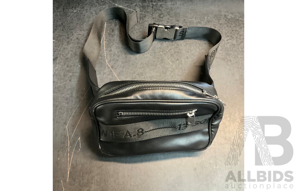 Sprayground Tear It Up Camo Sling Bag & H&M Bum Bag - Lot of 2