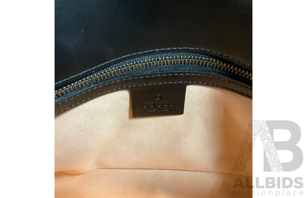 Ladies Black Crossbody Bag Branded Gucci 
