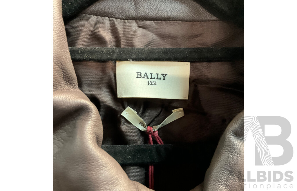 BALLY Brown Leather Jacket