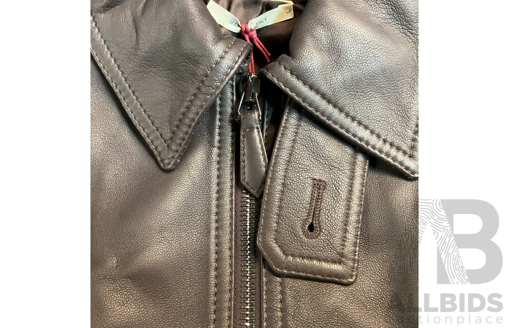 BALLY Brown Leather Jacket