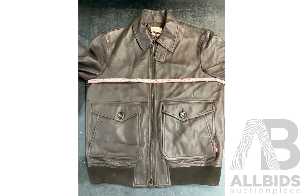 BALLY Brown Leather Jacket