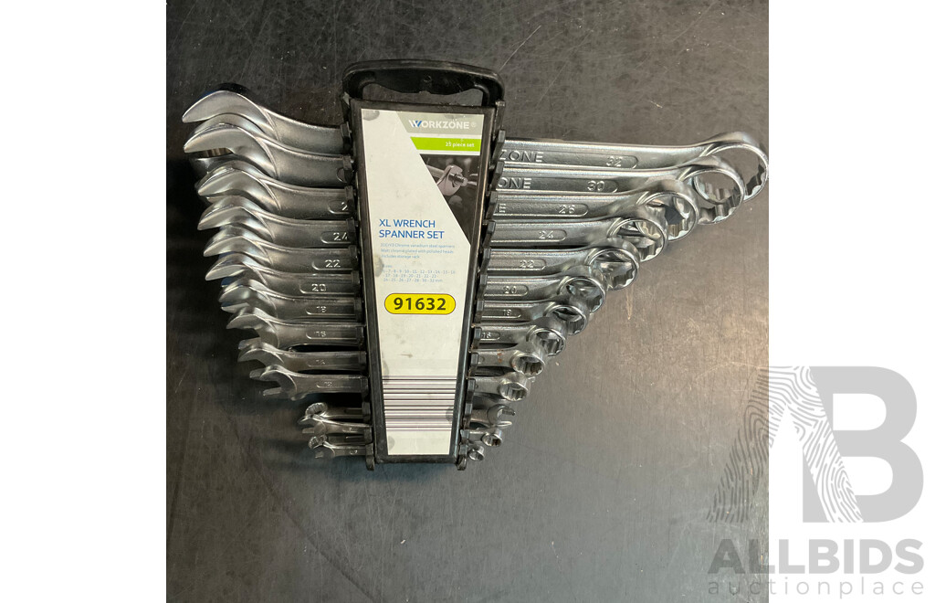 Assorted Spanner Set , Socket Set and Tool Set - Lot of 4