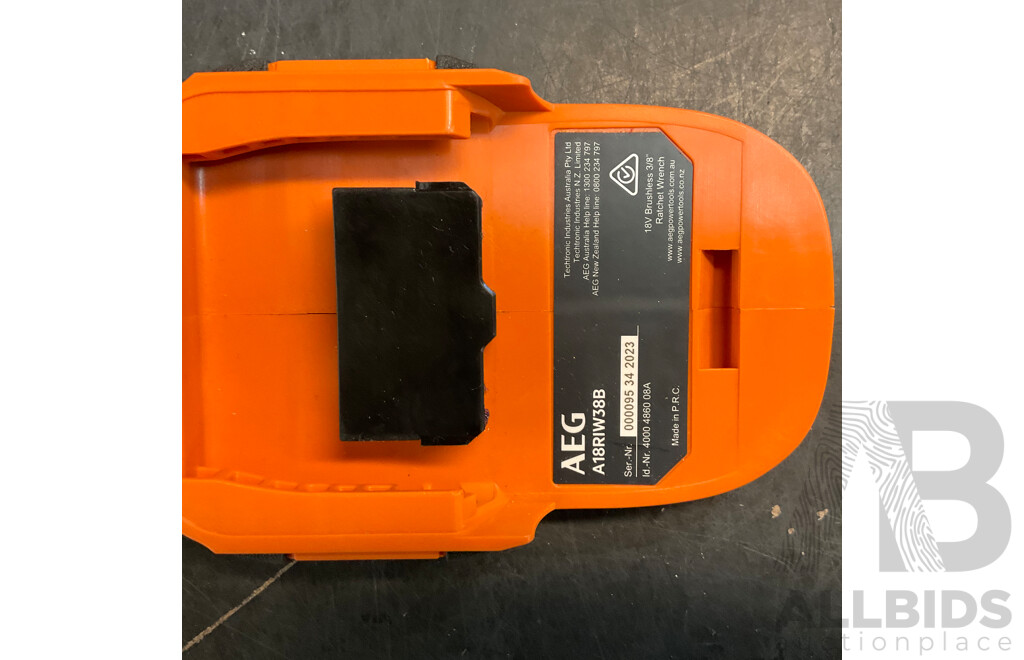 AEG A18RIW38B Reach Ratchet Wrench Skin & Unbranded Tool