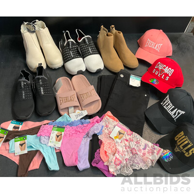 EVERALST, ANKO Women's / Men's Assorted Shoes, Caps and Underwear