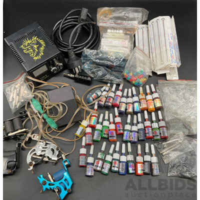 Tattoo Kit Containing Most of Necessary Equipment