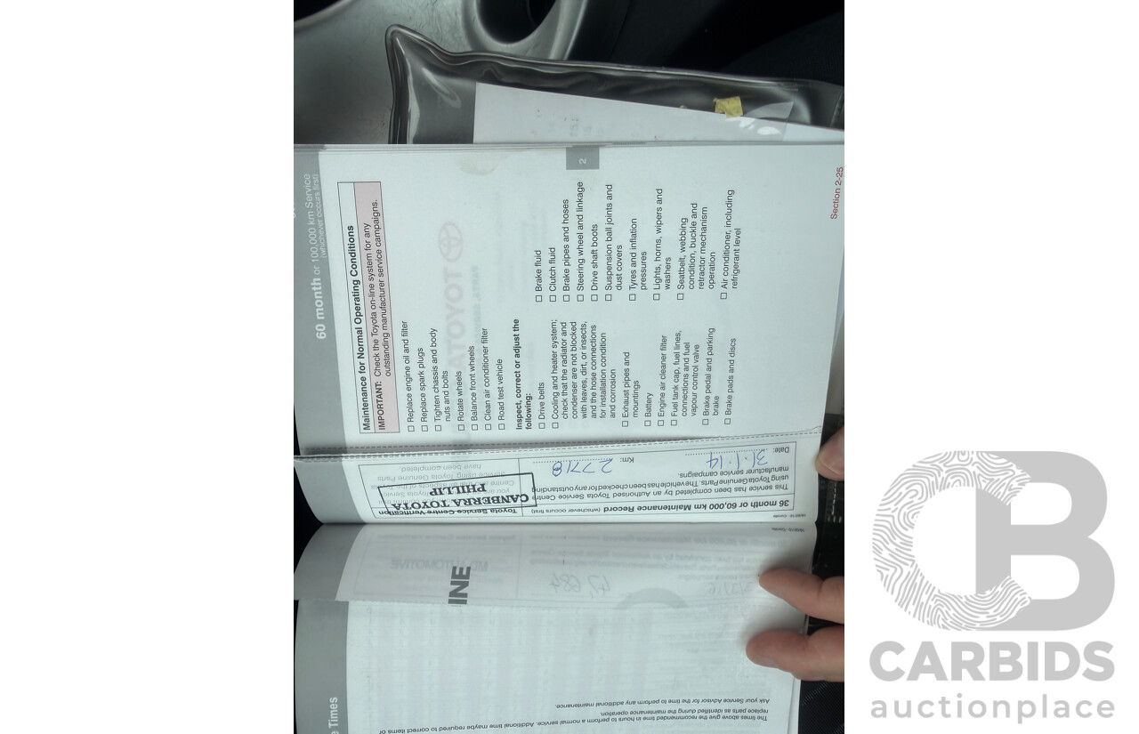 10/2010 Toyota Corolla ASCENT FWD ZRE152R MY10 5D Hatchback Black 1.8L