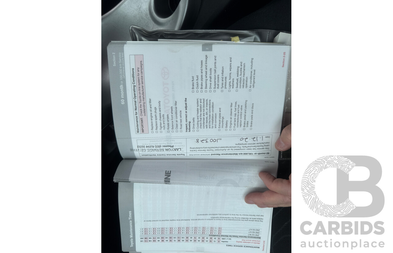 10/2010 Toyota Corolla ASCENT FWD ZRE152R MY10 5D Hatchback Black 1.8L