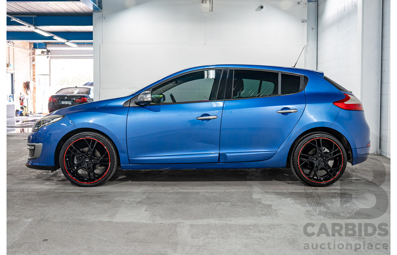 1/2015 Renault Megane Gt-Line B95 MY14 5d Hatchback Malta Blue Metallic Turbo Diesel 1.5L