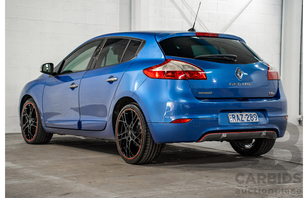 1/2015 Renault Megane Gt-Line B95 MY14 5d Hatchback Malta Blue Metallic Turbo Diesel 1.5L