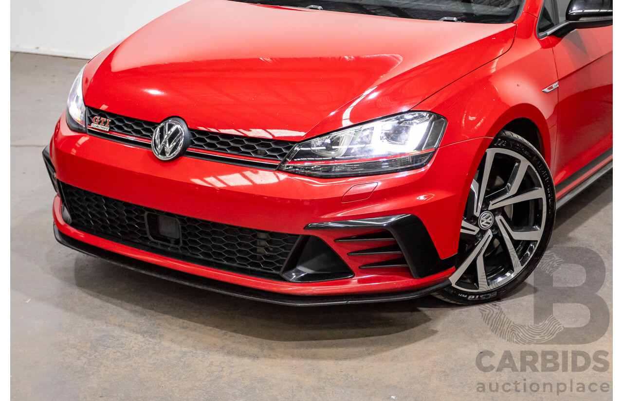 09/2016 Volkswagen Golf GTI 40 YEARS MK7 MY16 4d Hatchback Tornado Red Turbo 2.0L