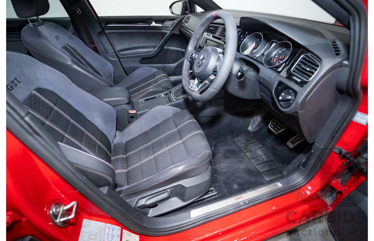 09/2016 Volkswagen Golf GTI 40 YEARS MK7 MY16 4d Hatchback Tornado Red Turbo 2.0L