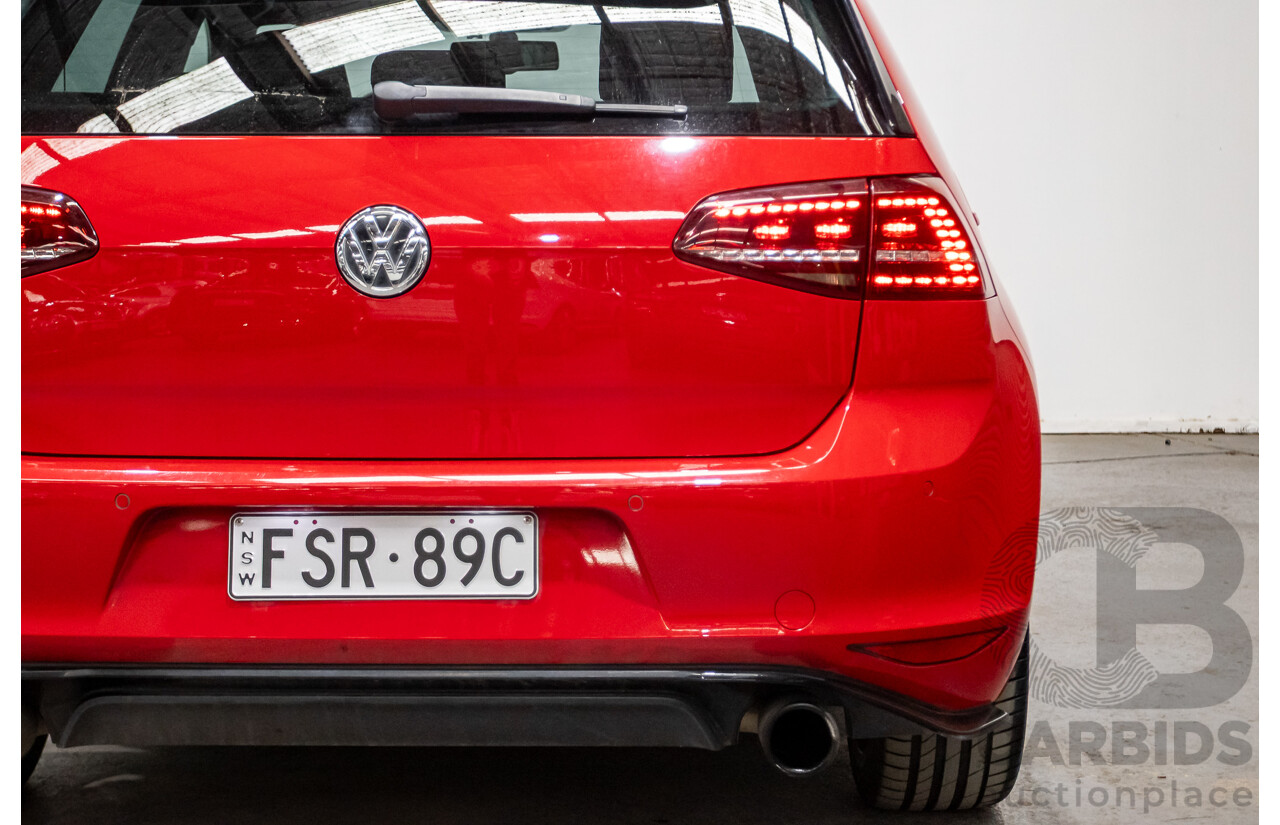 09/2016 Volkswagen Golf GTI 40 YEARS MK7 MY16 4d Hatchback Tornado Red Turbo 2.0L