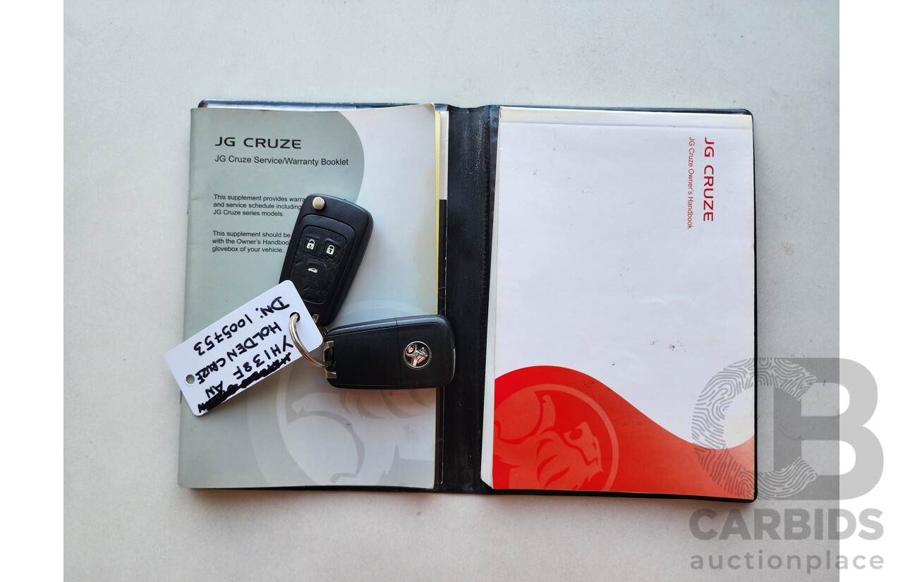 3/2011 Holden Cruze CDX JG 4d Sedan Black 2.0L