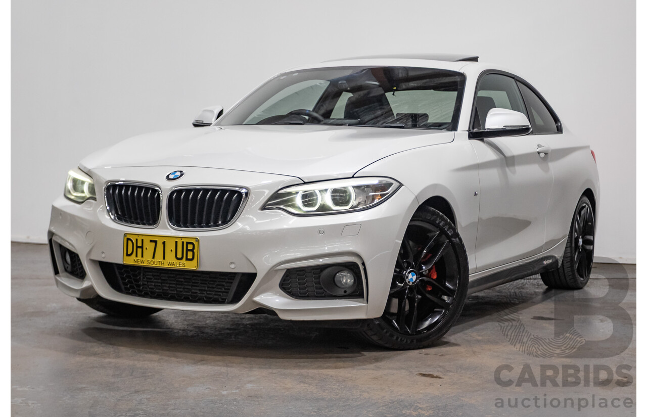 09/2014 BMW 228i M-Sport F22 MY15 2D Coupe Mineral White Turbo 2.0L
