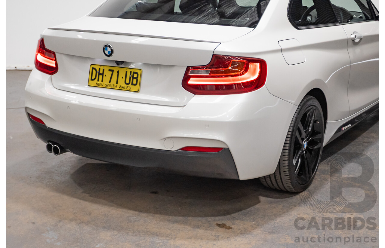 09/2014 BMW 228i M-Sport F22 MY15 2D Coupe Mineral White Turbo 2.0L