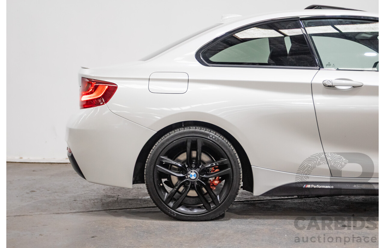 09/2014 BMW 228i M-Sport F22 MY15 2D Coupe Mineral White Turbo 2.0L