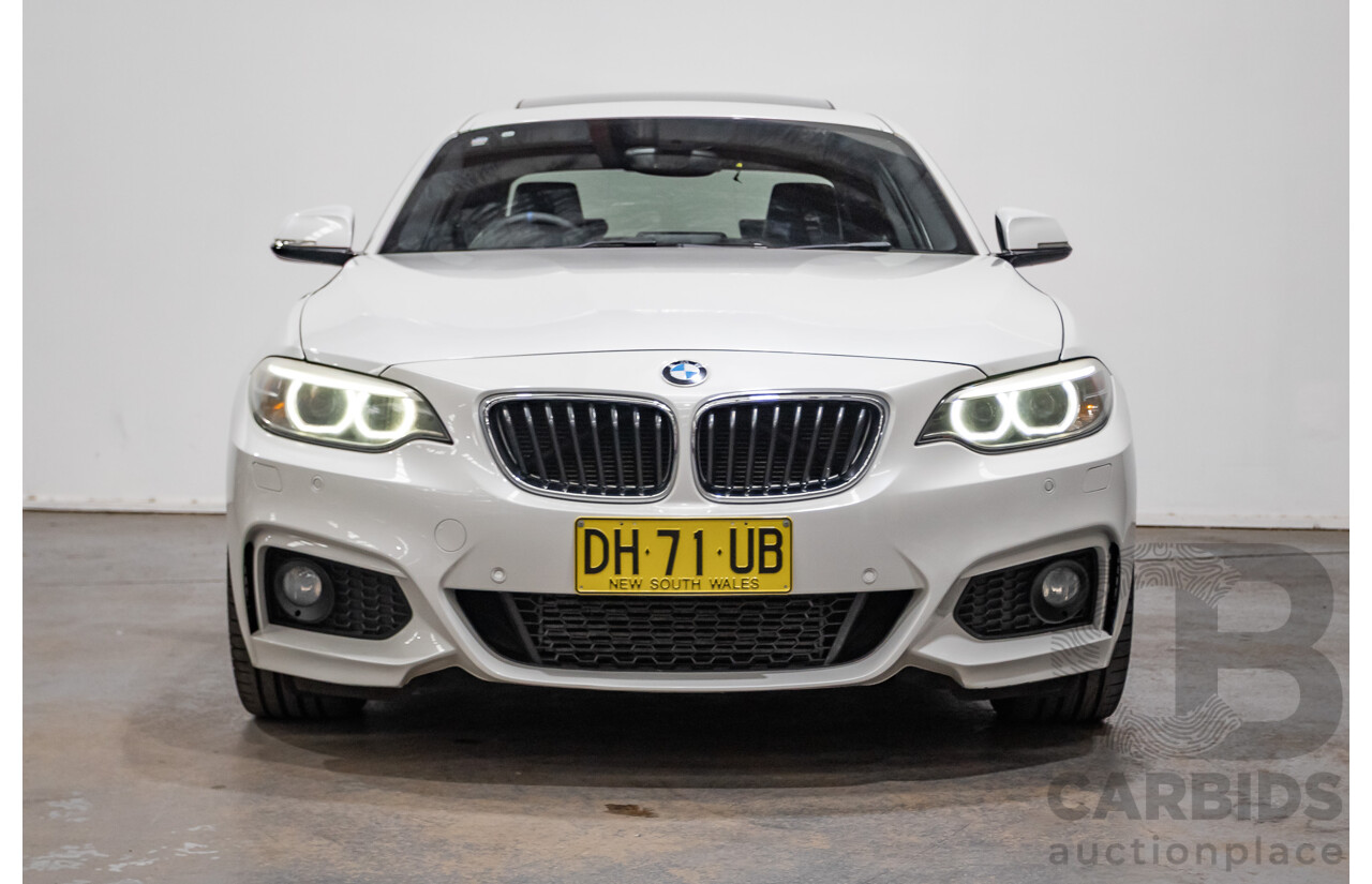 09/2014 BMW 228i M-Sport F22 MY15 2D Coupe Mineral White Turbo 2.0L