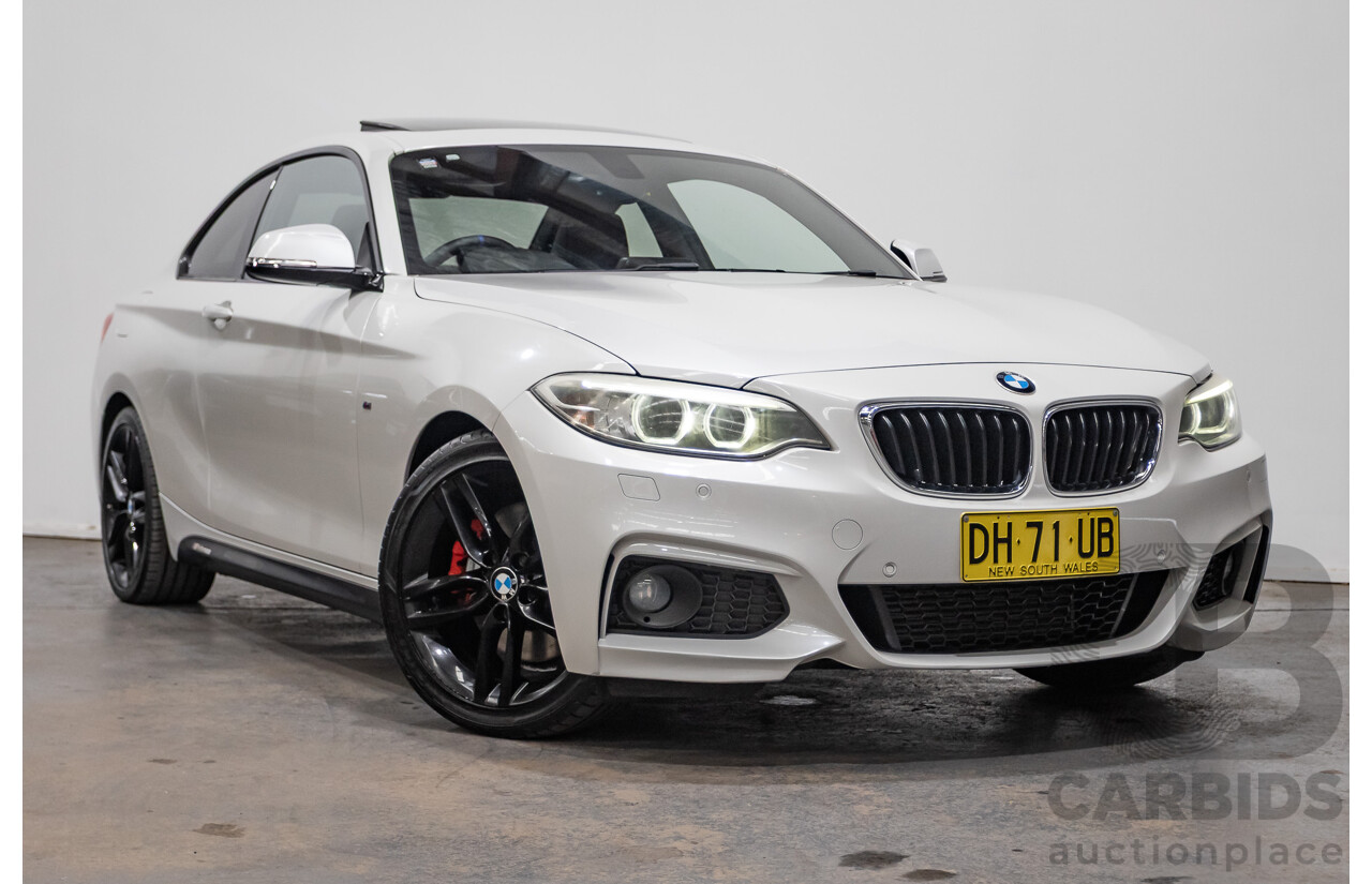 09/2014 BMW 228i M-Sport F22 MY15 2D Coupe Mineral White Turbo 2.0L