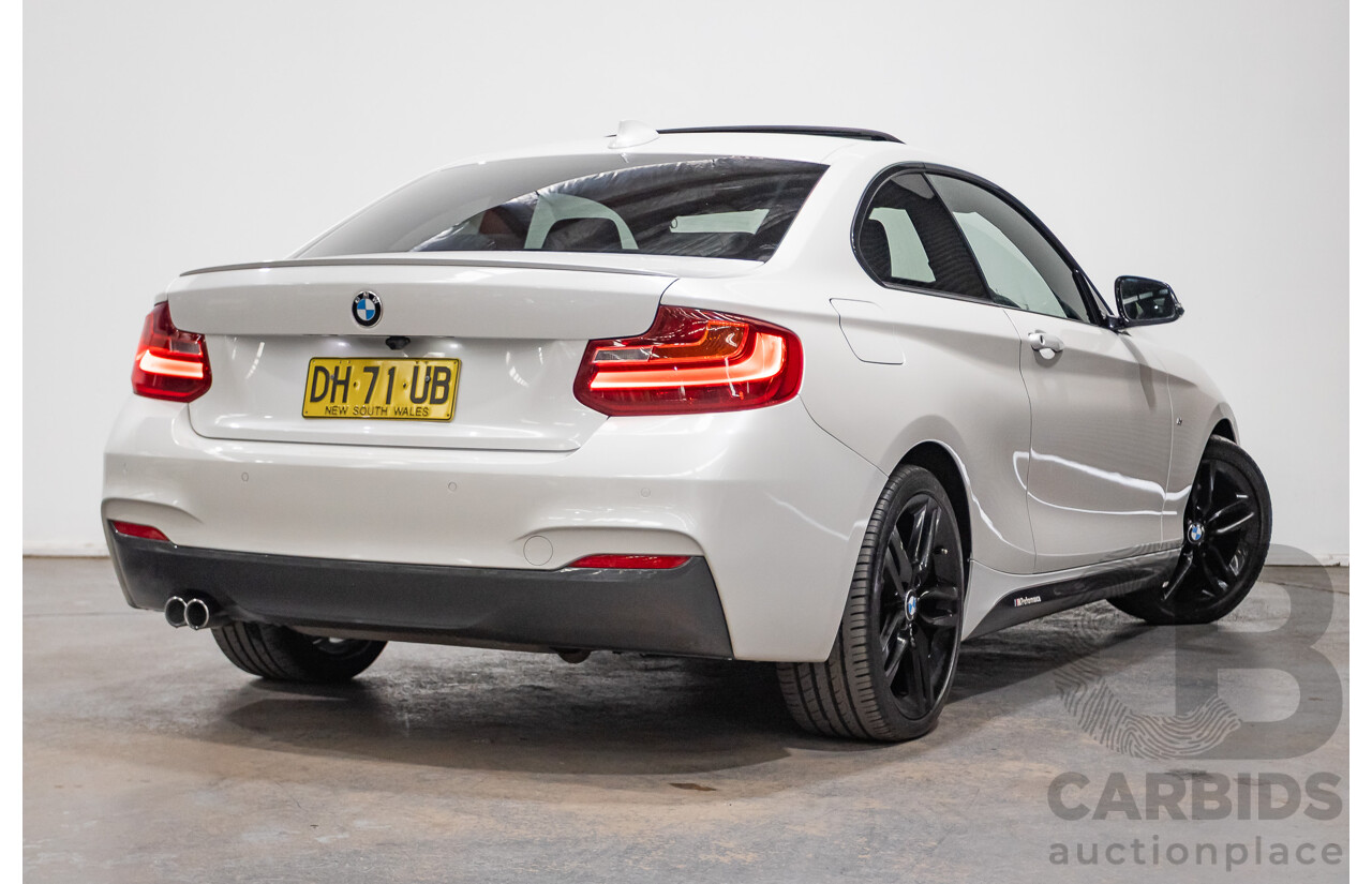 09/2014 BMW 228i M-Sport F22 MY15 2D Coupe Mineral White Turbo 2.0L