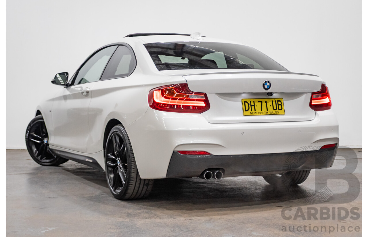 09/2014 BMW 228i M-Sport F22 MY15 2D Coupe Mineral White Turbo 2.0L