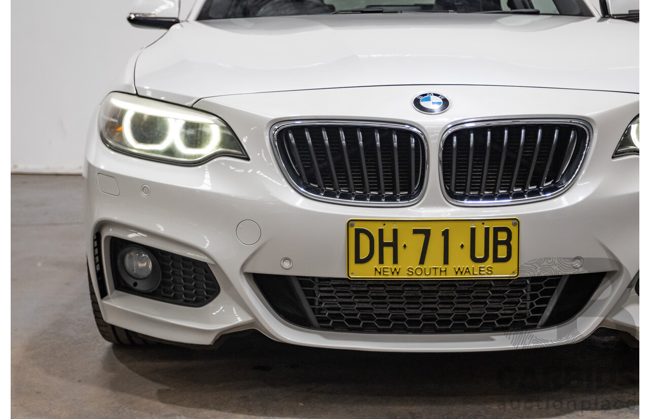 09/2014 BMW 228i M-Sport F22 MY15 2D Coupe Mineral White Turbo 2.0L