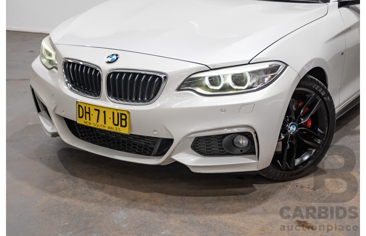 09/2014 BMW 228i M-Sport F22 MY15 2D Coupe Mineral White Turbo 2.0L