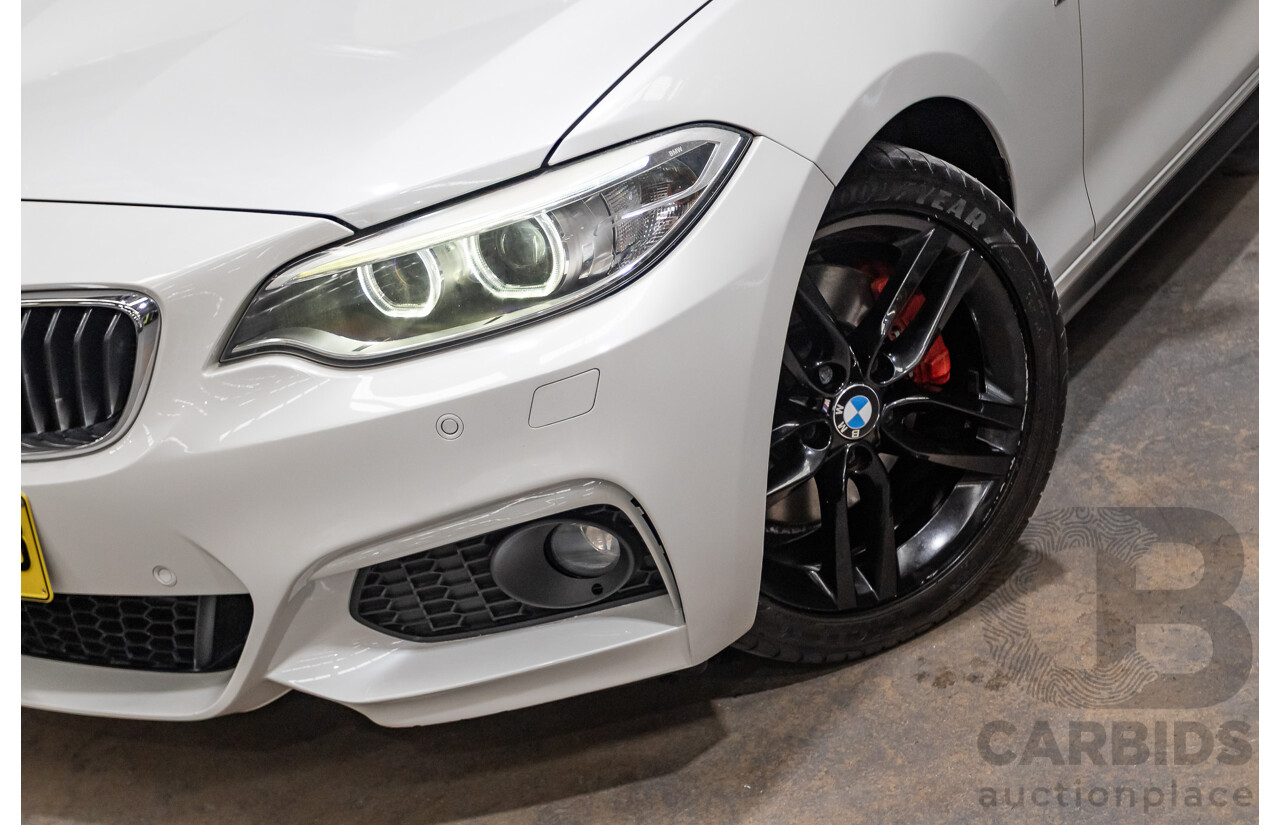 09/2014 BMW 228i M-Sport F22 MY15 2D Coupe Mineral White Turbo 2.0L