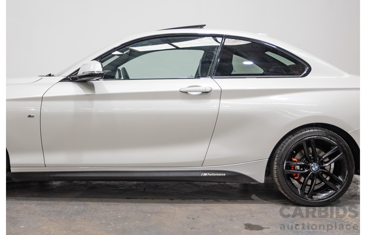 09/2014 BMW 228i M-Sport F22 MY15 2D Coupe Mineral White Turbo 2.0L