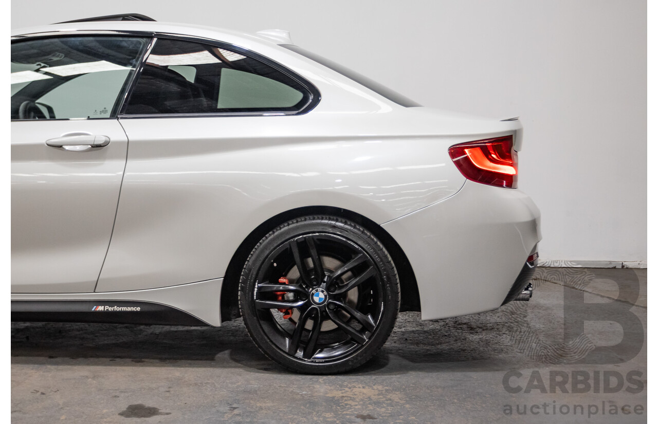 09/2014 BMW 228i M-Sport F22 MY15 2D Coupe Mineral White Turbo 2.0L