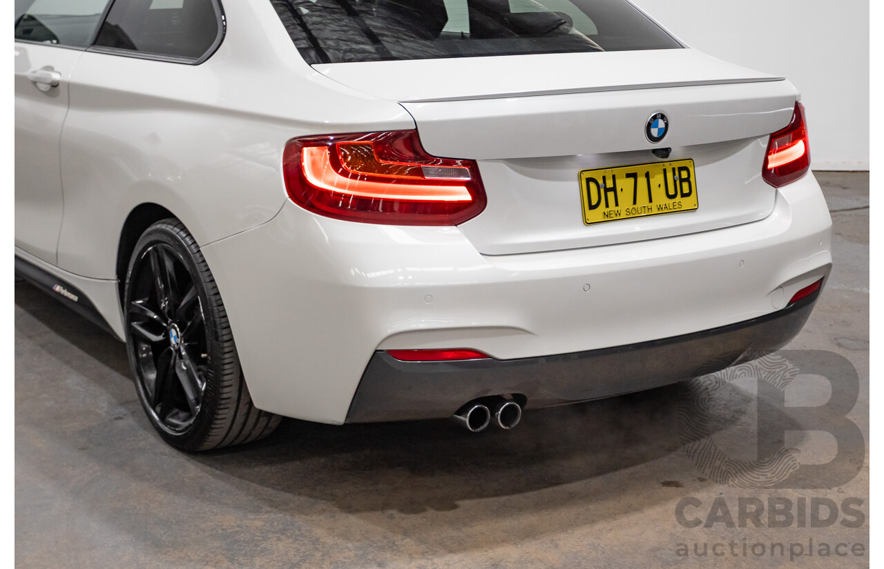 09/2014 BMW 228i M-Sport F22 MY15 2D Coupe Mineral White Turbo 2.0L