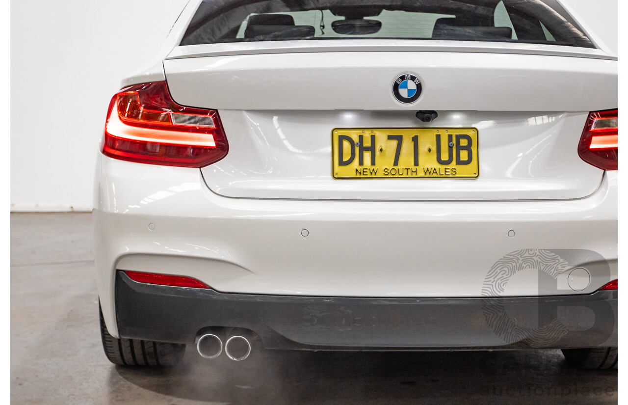 09/2014 BMW 228i M-Sport F22 MY15 2D Coupe Mineral White Turbo 2.0L