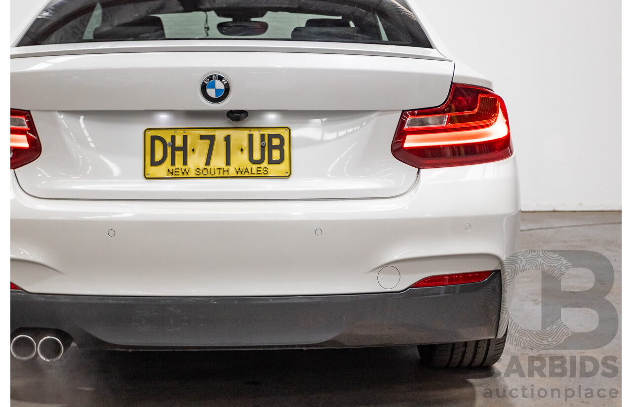 09/2014 BMW 228i M-Sport F22 MY15 2D Coupe Mineral White Turbo 2.0L