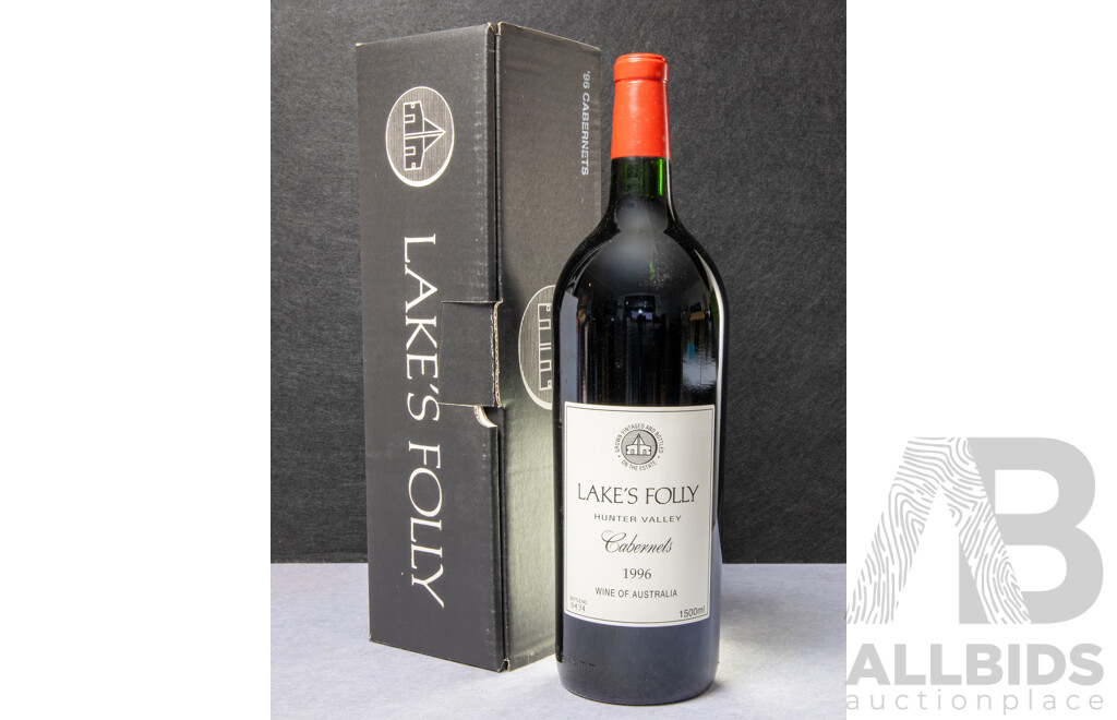 Lakes Folly Hunter Valley Cabernets Vintage 1996  Magnum in Presentation Box