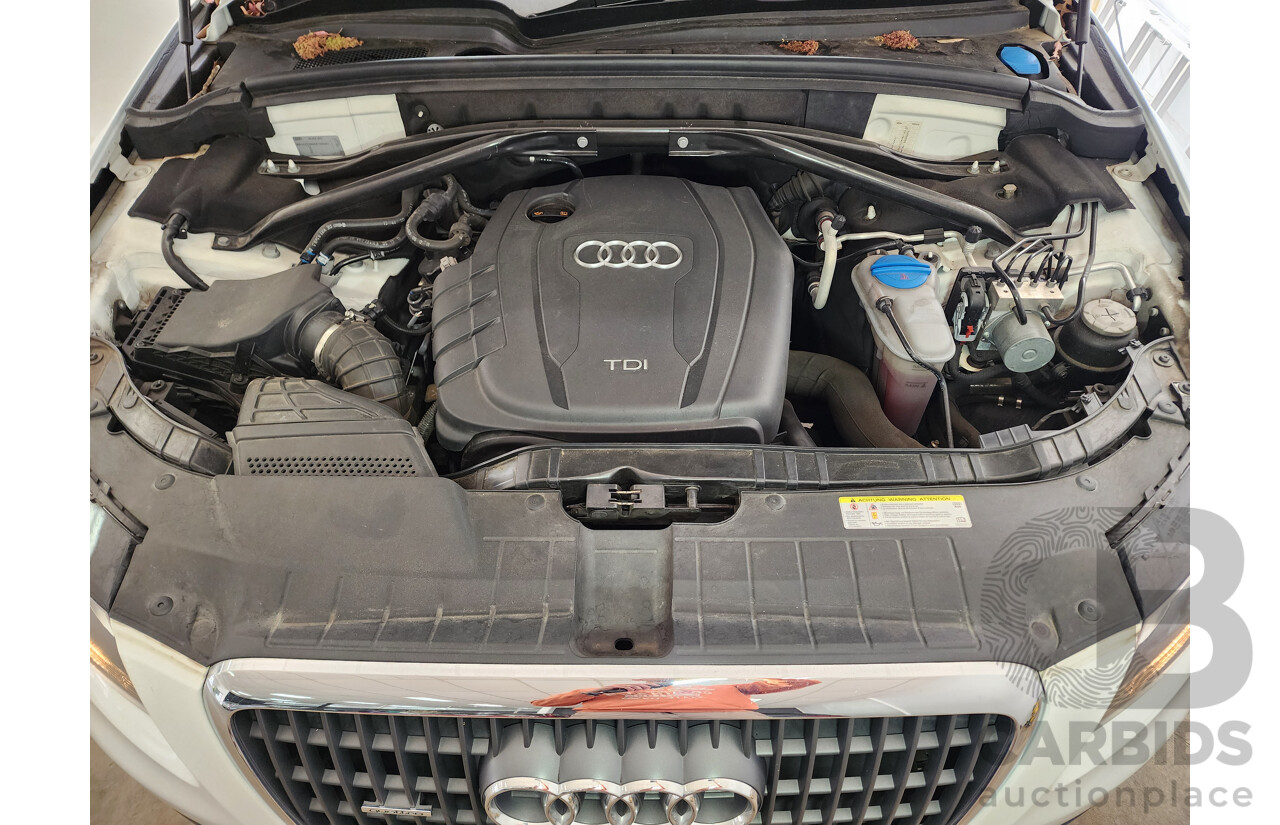 6/2011 Audi Q5 2.0 TDI Quattro 8R MY12 4d Wagon White 2.0L