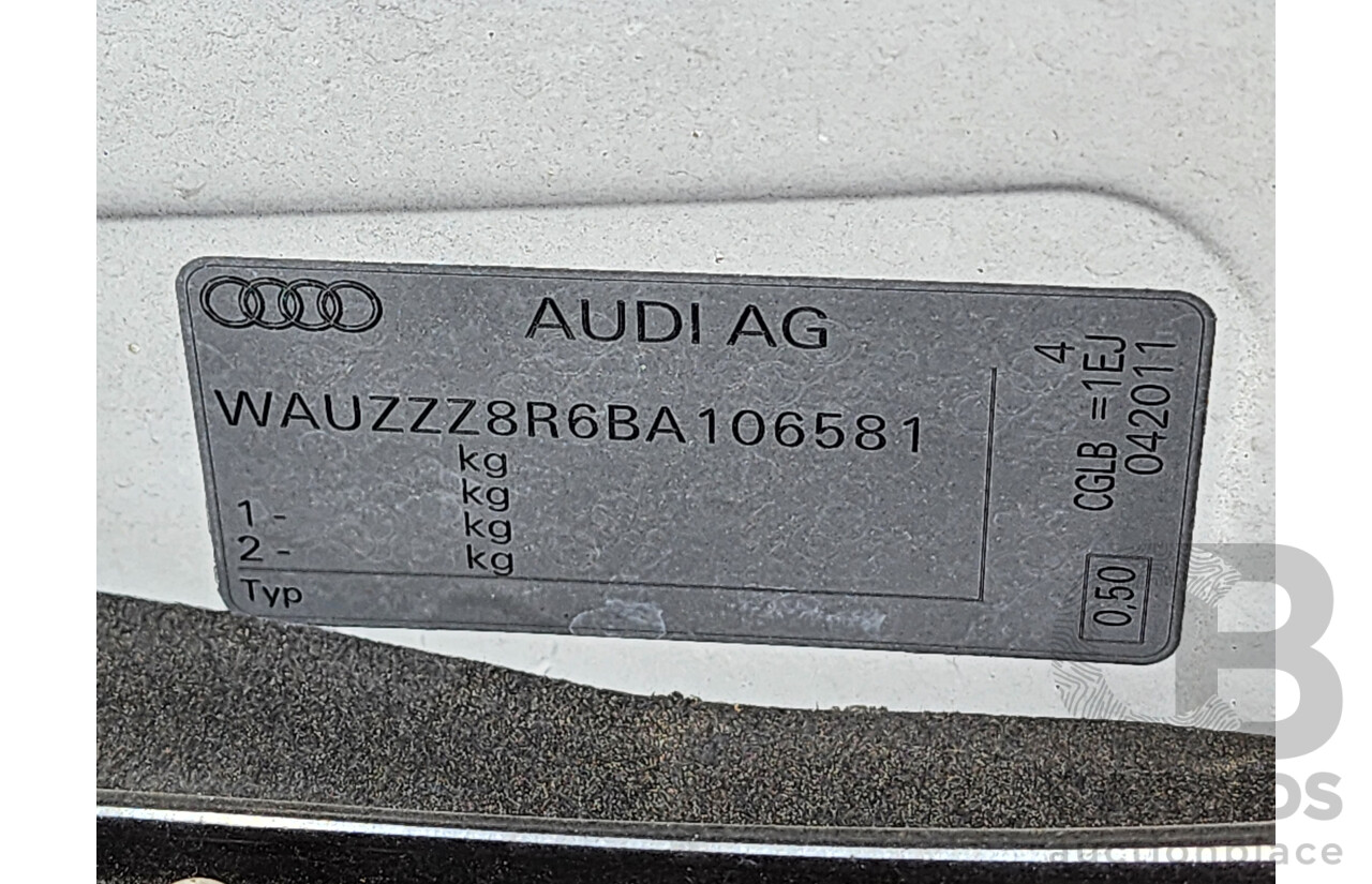 6/2011 Audi Q5 2.0 TDI Quattro 8R MY12 4d Wagon White 2.0L