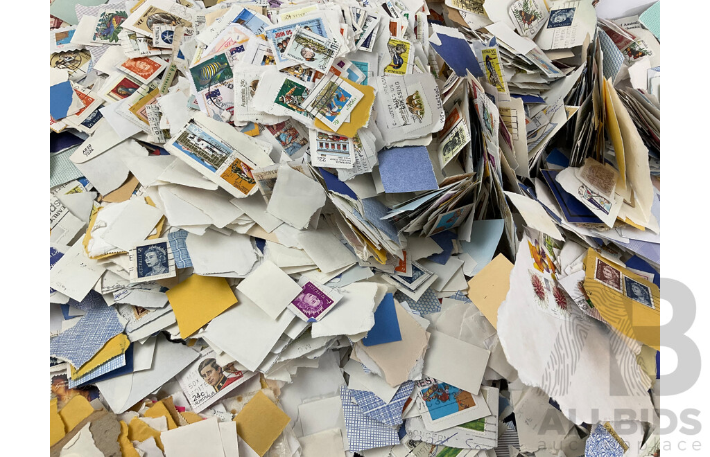 Collection of Australian Cancelled Stamps, Examples Spanning 1960's to 2000's - Approximately Two Kilograms
